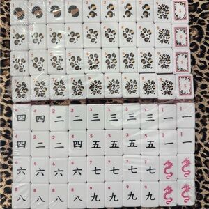 4 layer mahjong set pink